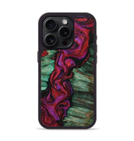 iPhone 15 Pro Wood+Resin Phone Case - Rebecca (Red, 709259)