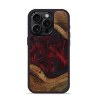 iPhone 15 Pro Wood+Resin Phone Case - Jaiden (Red, 709262)