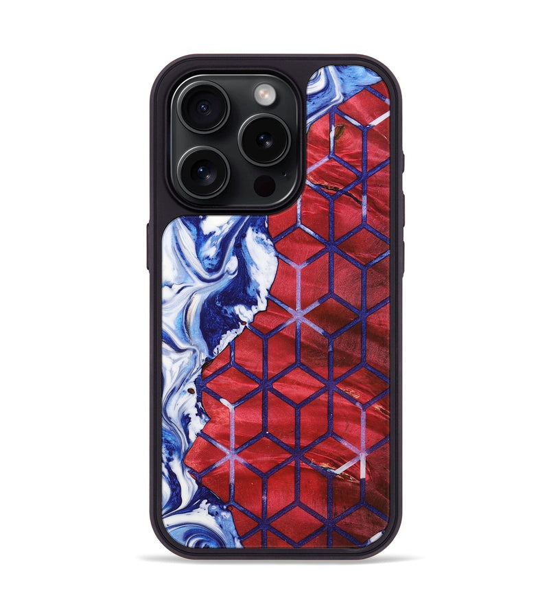iPhone 15 Pro Wood+Resin Phone Case - Alexus (Pattern, 709288)