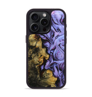 iPhone 15 Pro Wood+Resin Phone Case - Annie (Purple, 709317)