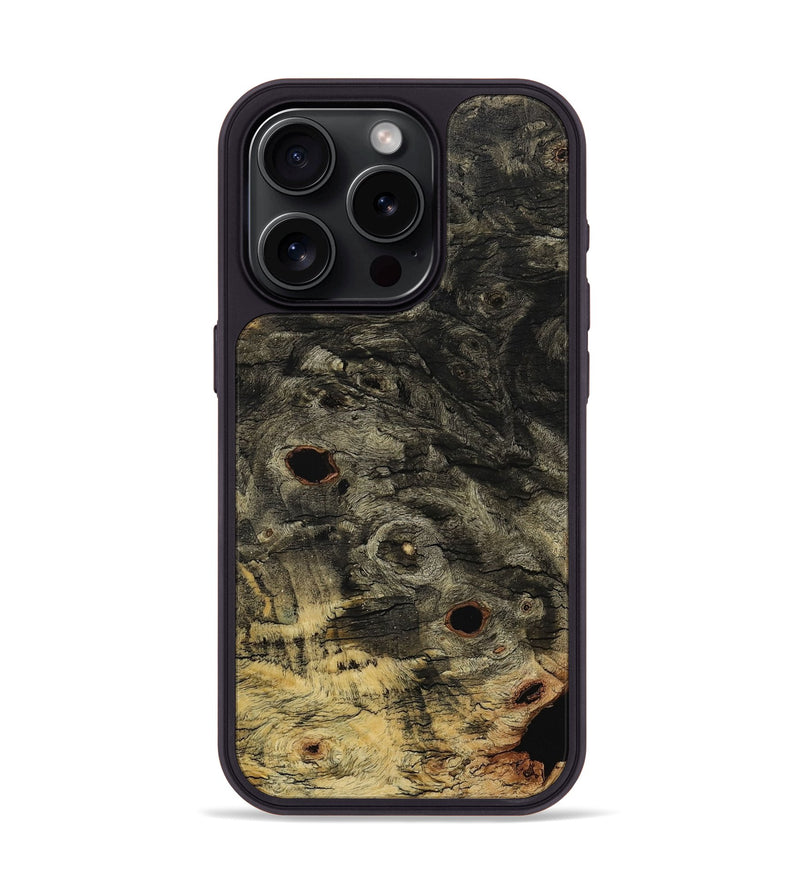 iPhone 15 Pro Wood+Resin Phone Case - Lydia (Wood Burl, 709323)
