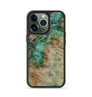 iPhone 13 Pro Wood+Resin Phone Case - Fabian (Wood Burl, 709453)