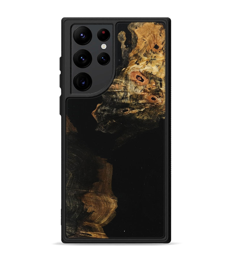 Galaxy S22 Ultra Wood+Resin Phone Case - Aitana (Pure Black, 709480)