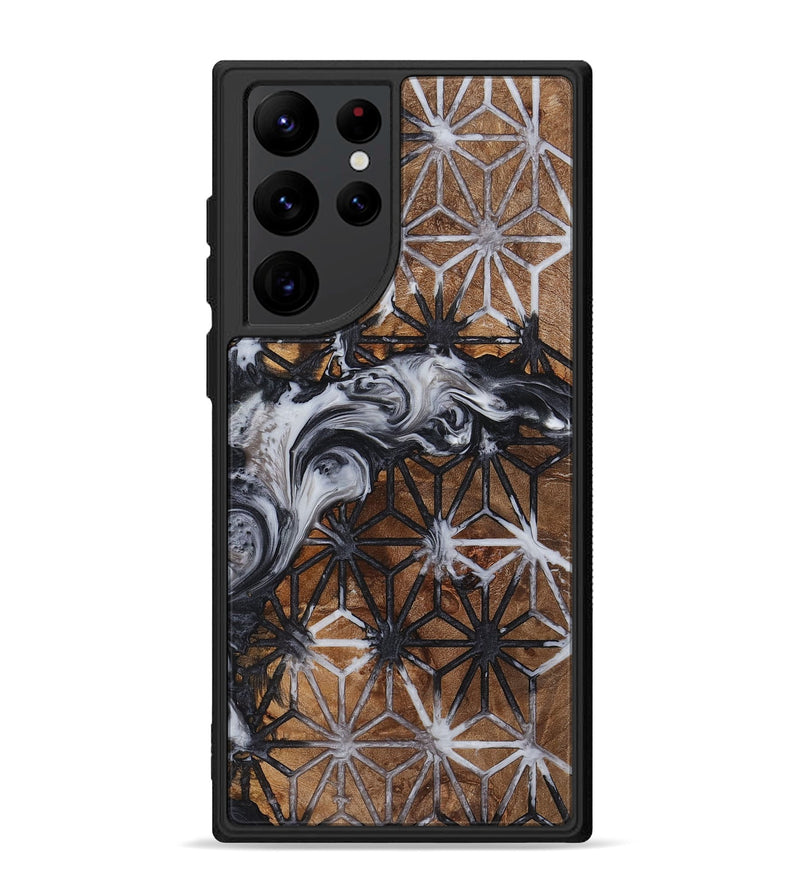 Galaxy S22 Ultra Wood+Resin Phone Case - Nico (Pattern, 709679)