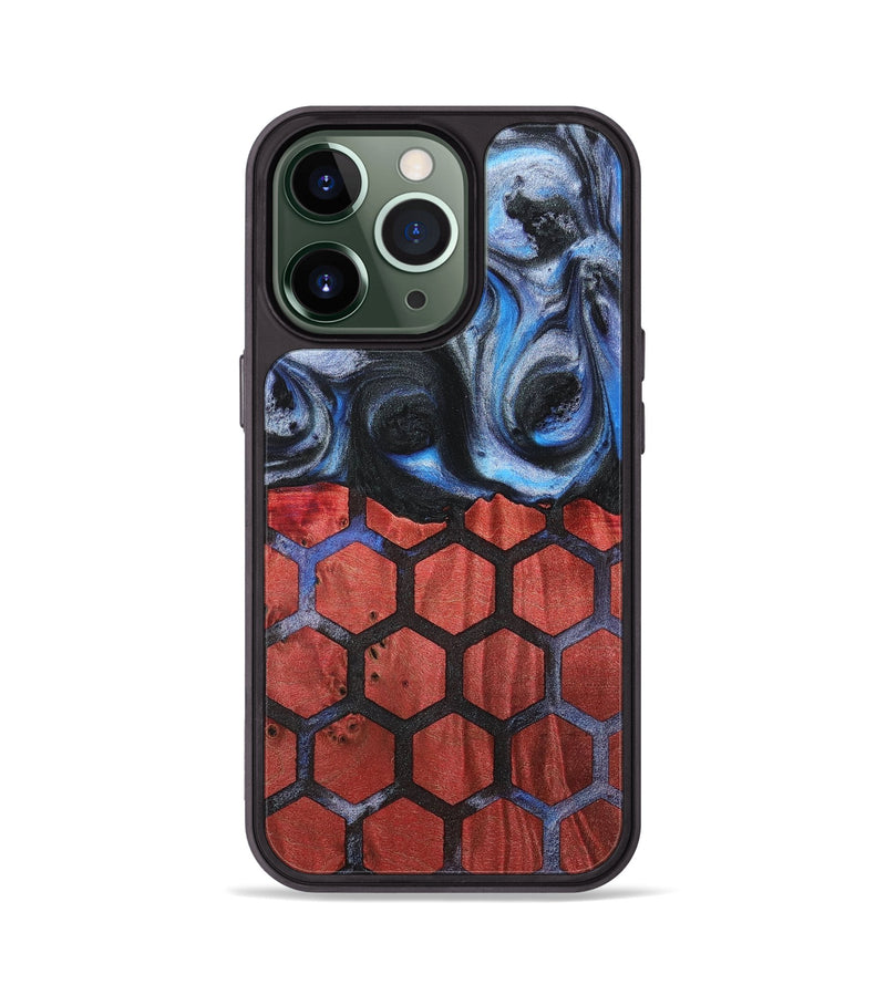 iPhone 13 Pro Wood+Resin Phone Case - Melvin (Pattern, 709977)