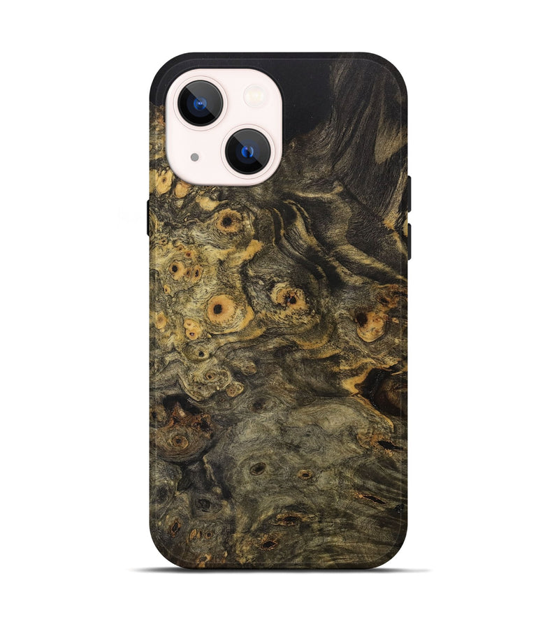 iPhone 14 Wood+Resin Live Edge Phone Case - Bianca (Wood Burl, 710128)