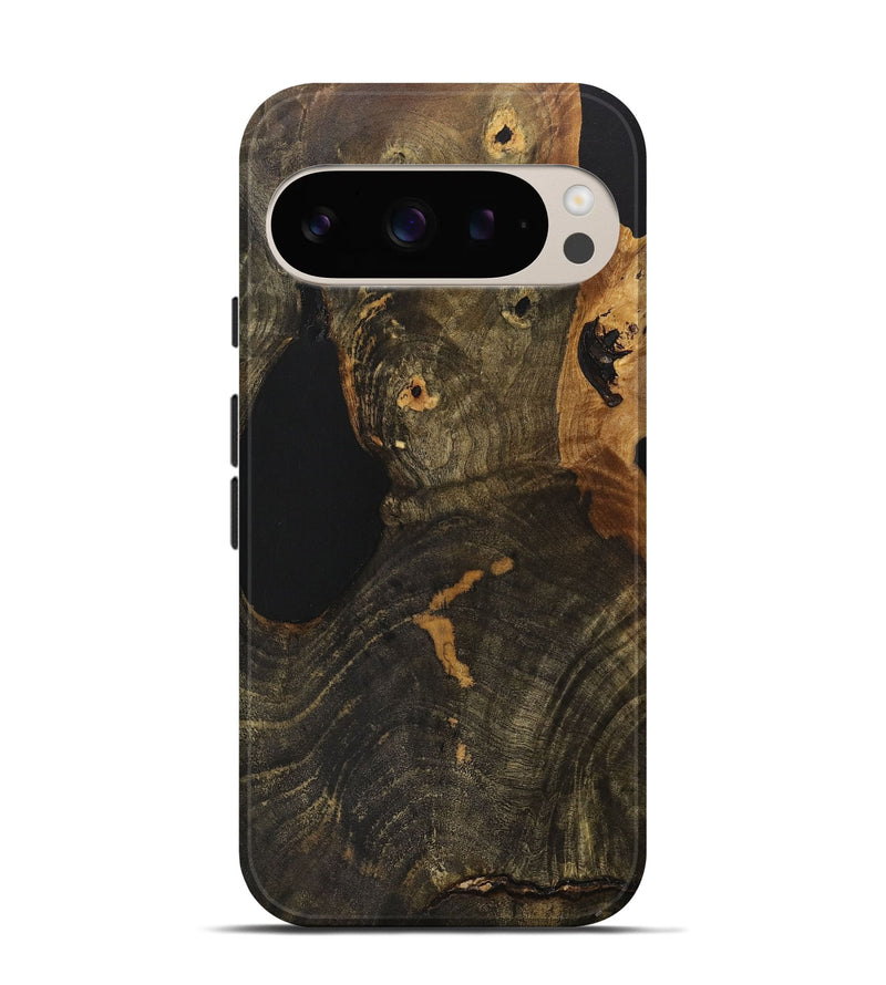 Pixel 9 Wood+Resin Live Edge Phone Case - Ty (Wood Burl, 710130)