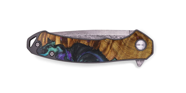 EDC Wood+Resin Pocket Knife - Connie (Purple, 710152)