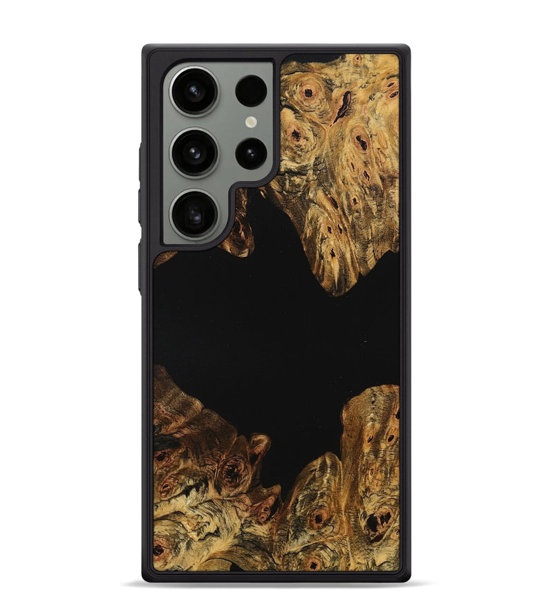 Galaxy S24 Ultra Wood+Resin Phone Case - Sage (Pure Black, 710264)