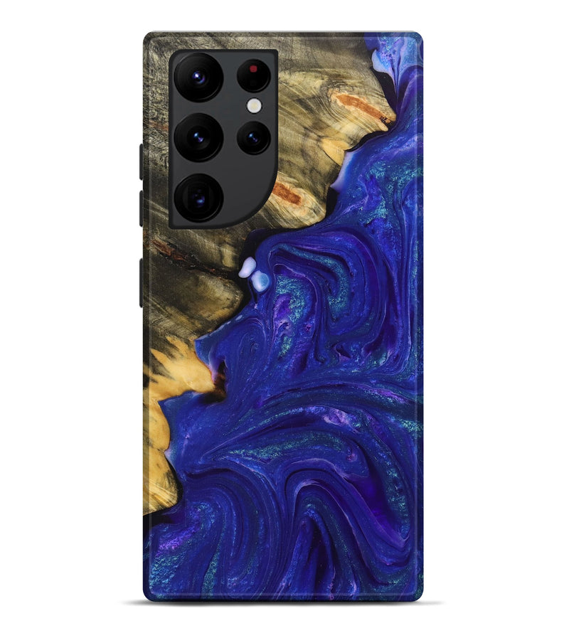 Galaxy S22 Ultra Wood+Resin Live Edge Phone Case - Kassidy (Purple, 710315)