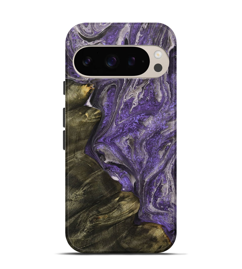 Pixel 9 Pro Wood+Resin Live Edge Phone Case - Jamie (Purple, 710321)