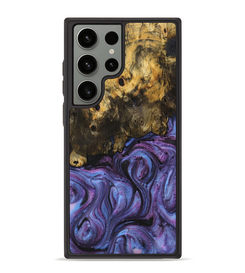 Galaxy S23 Ultra Wood+Resin Phone Case - Kristopher (Purple, 710395)