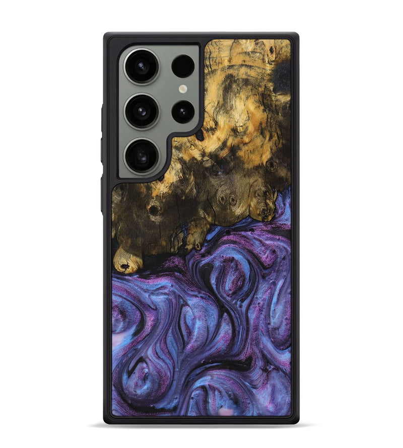 Galaxy S24 Ultra Wood+Resin Phone Case - Kristopher (Purple, 710395)