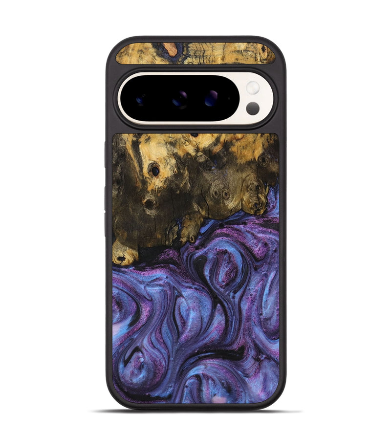 Pixel 9 Wood+Resin Phone Case - Kristopher (Purple, 710395)