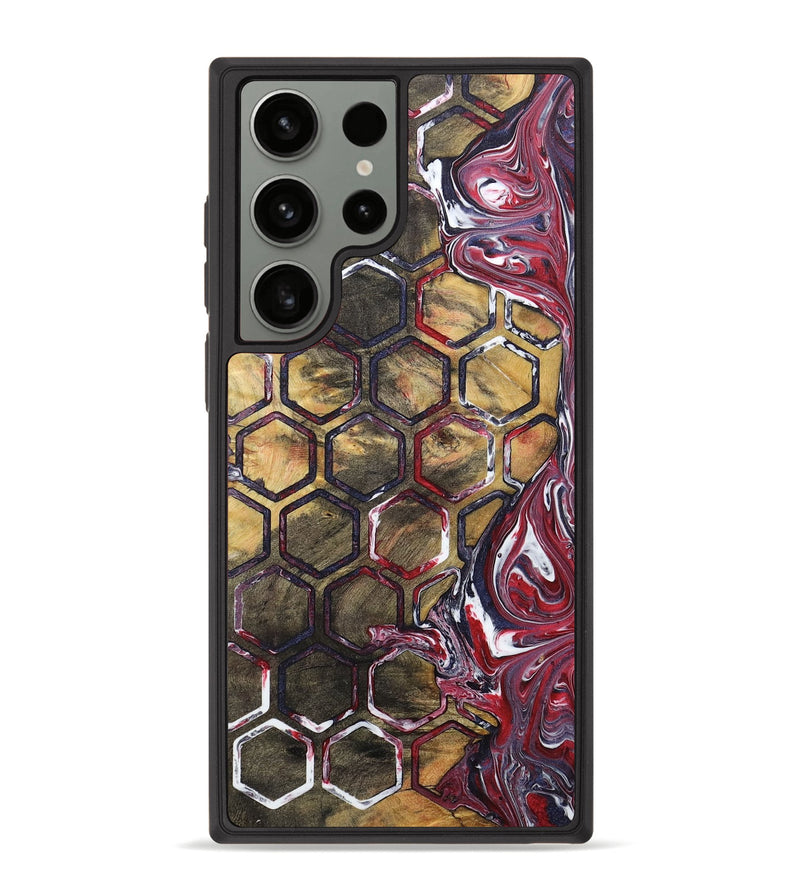 Galaxy S23 Ultra Wood+Resin Phone Case - Michele (Pattern, 710516)