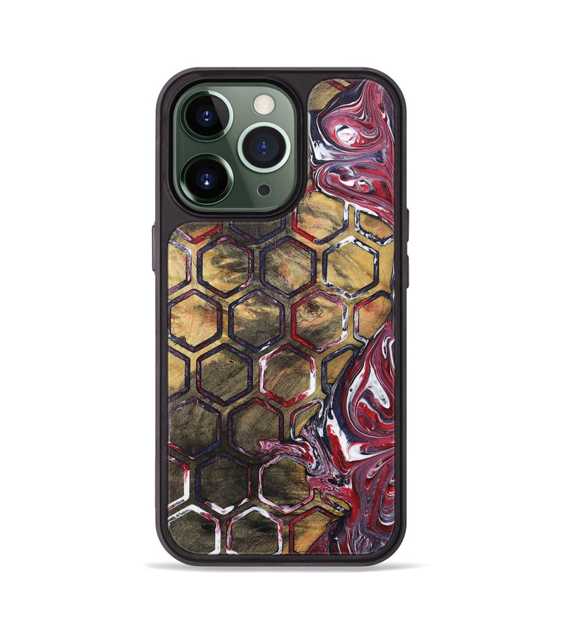 iPhone 13 Pro Wood+Resin Phone Case - Michele (Pattern, 710516)