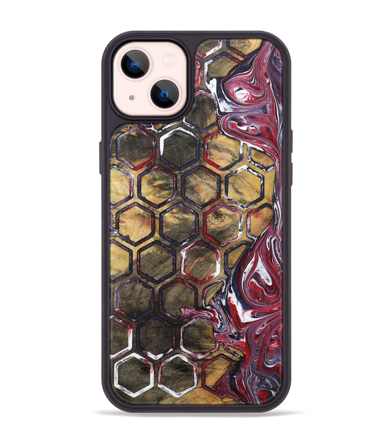 iPhone 14 Plus Wood+Resin Phone Case - Michele (Pattern, 710516)