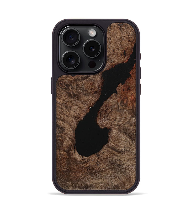 iPhone 15 Pro Wood+Resin Phone Case - Conor (Wood Burl, 710751)