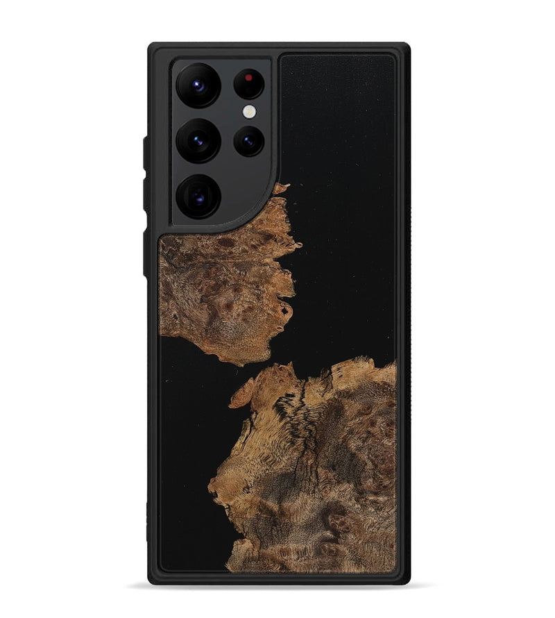 Galaxy S22 Ultra Wood+Resin Phone Case - Wilson (Pure Black, 710836)