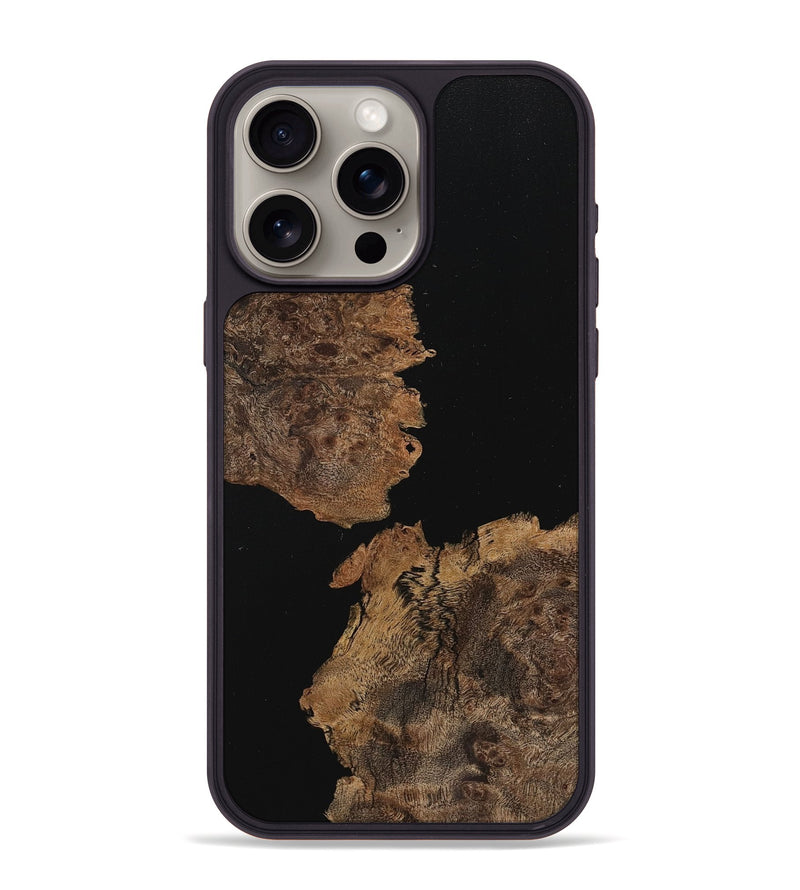 iPhone 15 Pro Max Wood+Resin Phone Case - Wilson (Pure Black, 710836)