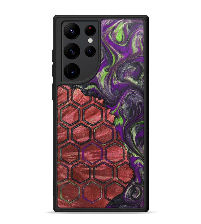 Galaxy S22 Ultra Wood+Resin Phone Case - Bart (Pattern, 711126)
