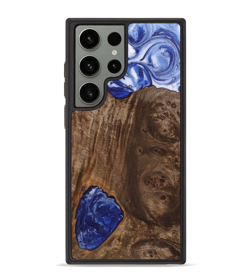 Galaxy S23 Ultra Wood+Resin Phone Case - Serenity (Blue, 711150)