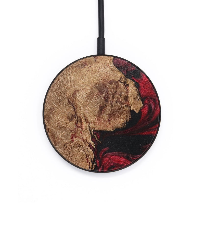 Circle Wood+Resin Wireless Charger - Alayah (Red, 711235)