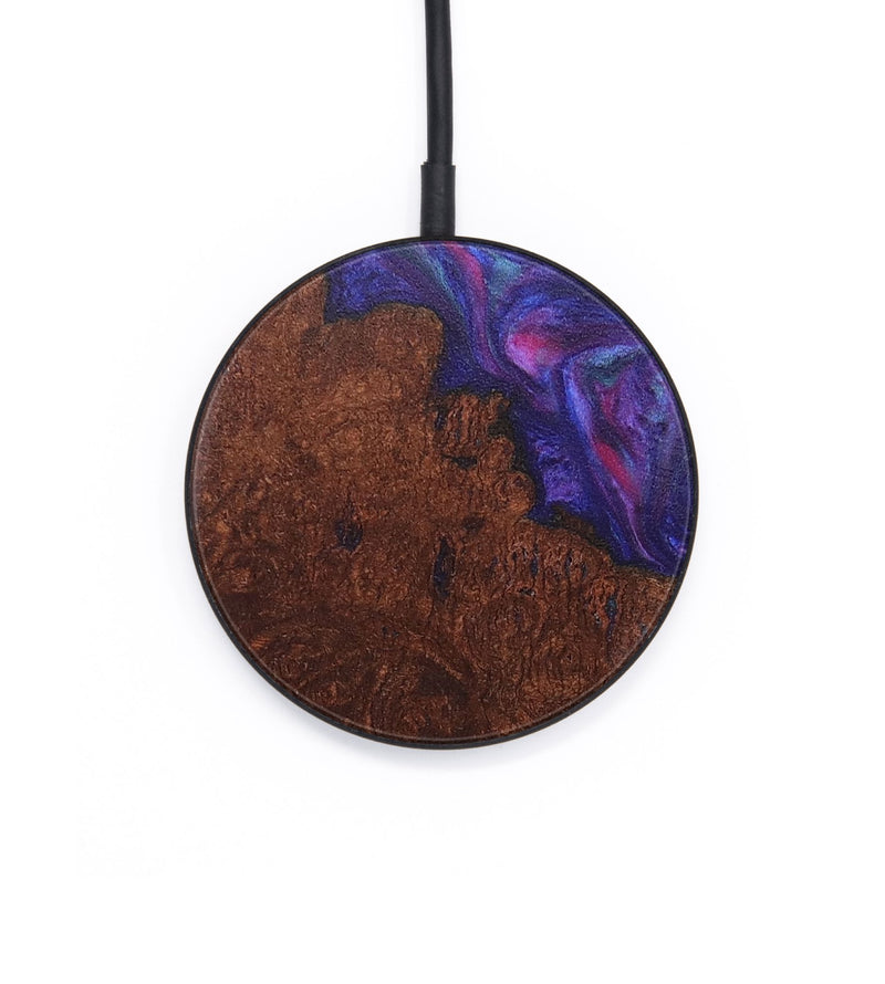 Circle Wood+Resin Wireless Charger - Chelsie (Purple, 711243)