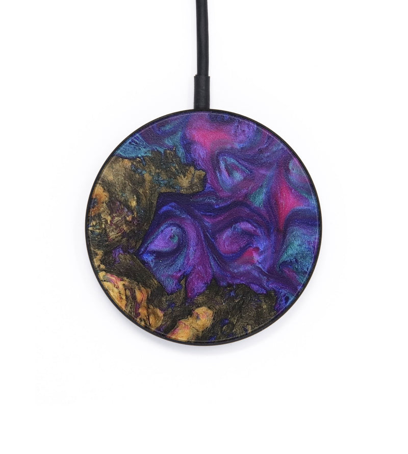 Circle Wood+Resin Wireless Charger - Ashton (Purple, 711245)