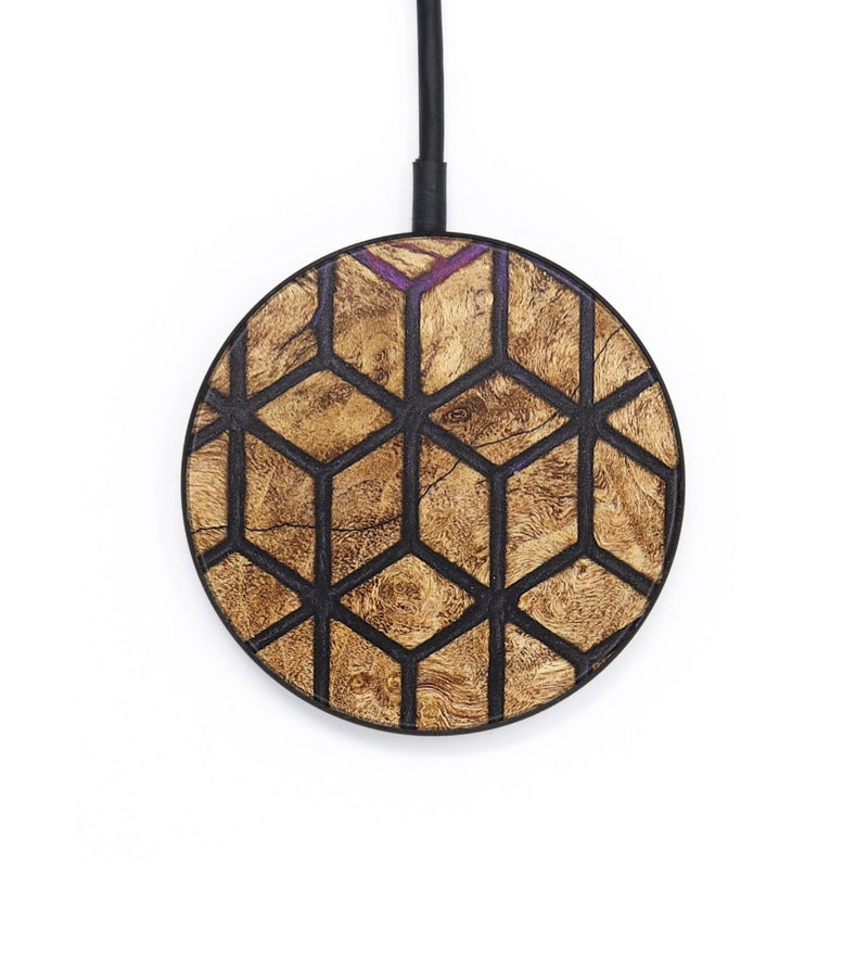 Circle Wood+Resin Wireless Charger - Nettie (Pattern, 711255)