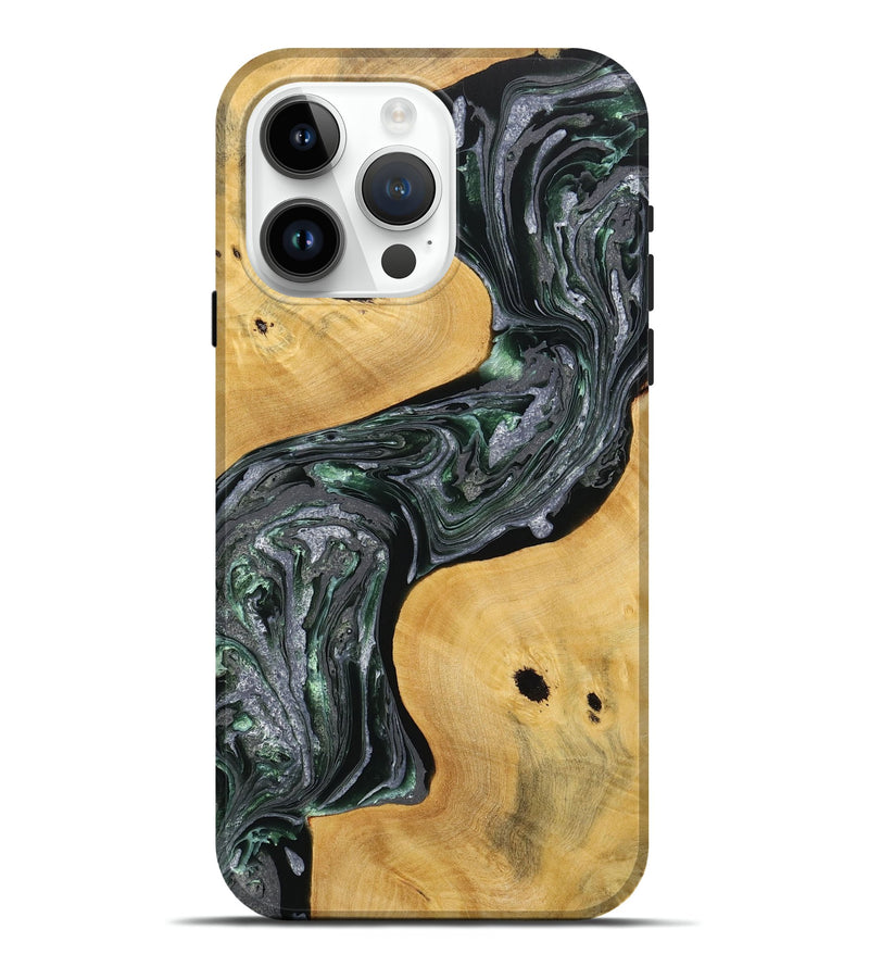 iPhone 15 Pro Max Wood+Resin Live Edge Phone Case - Knox (Purple, 711318)