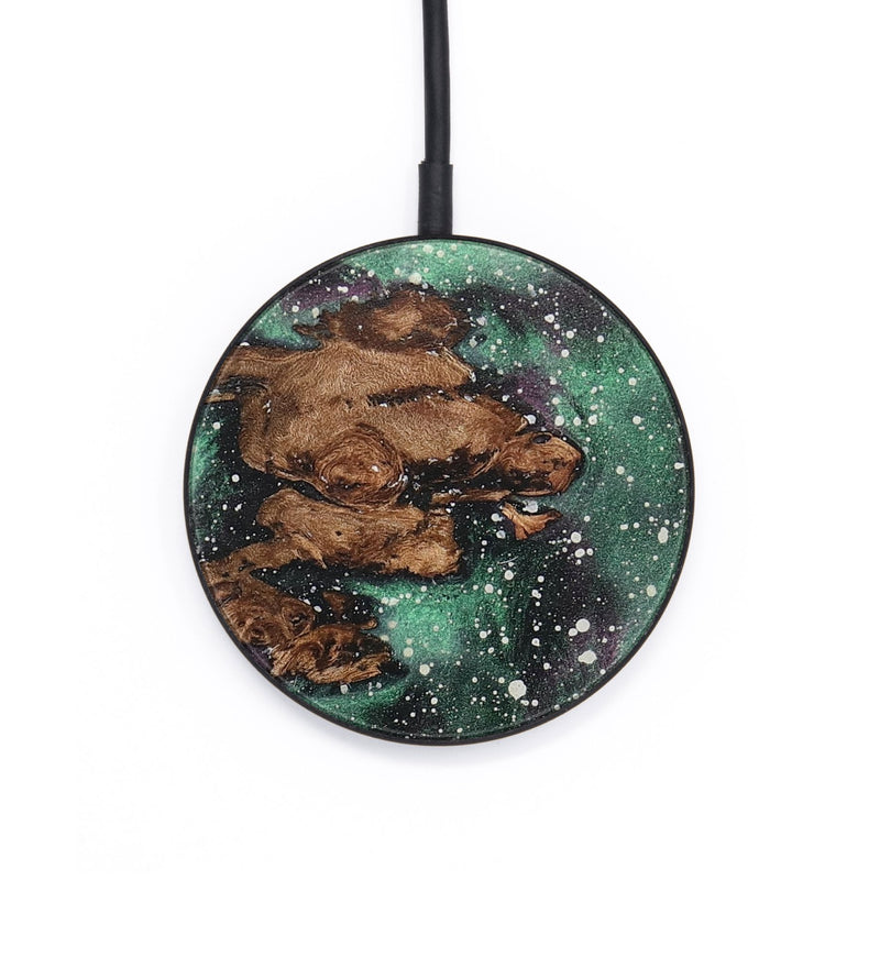 Circle Wood+Resin Wireless Charger - Gunnar (Cosmos, 711534)