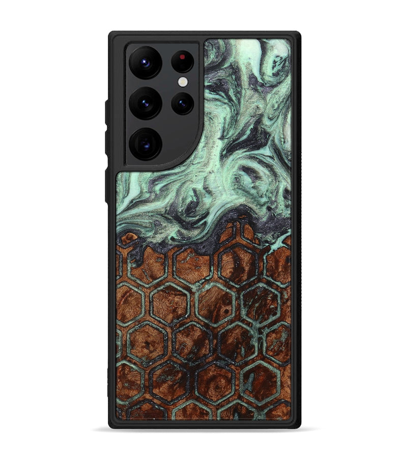 Galaxy S22 Ultra Wood+Resin Phone Case - Clara (Pattern, 711553)