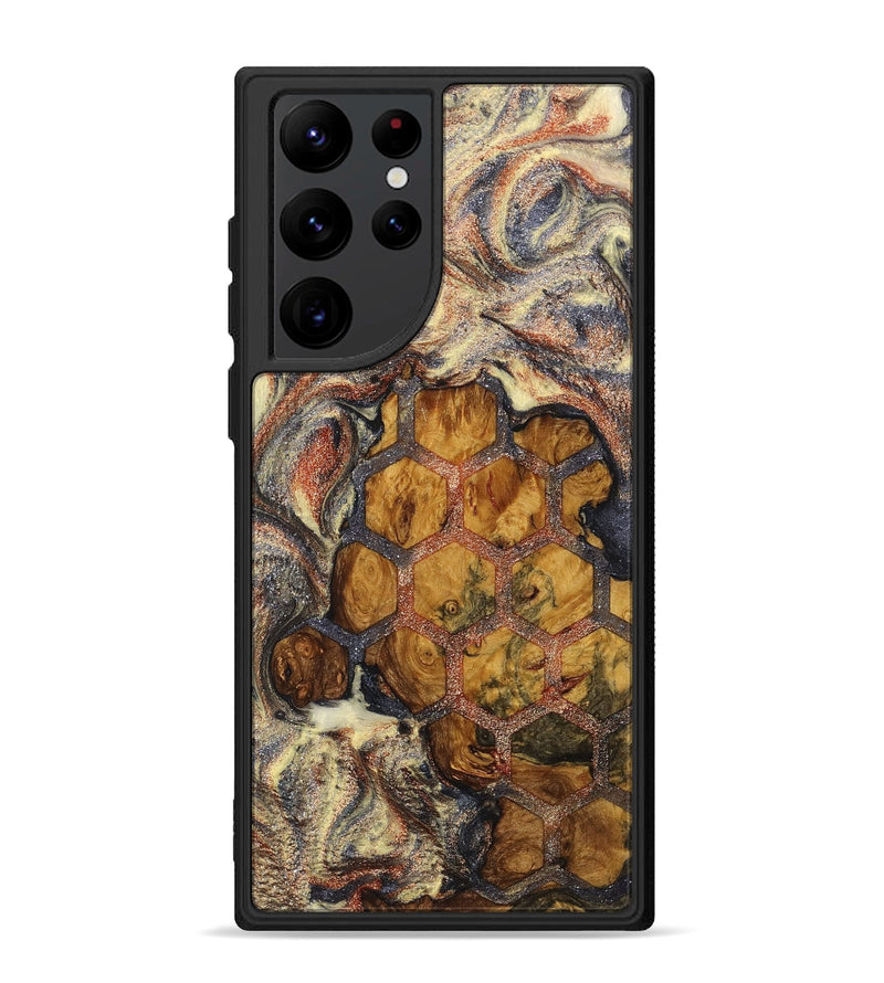Galaxy S22 Ultra Wood+Resin Phone Case - Breanna (Pattern, 711556)