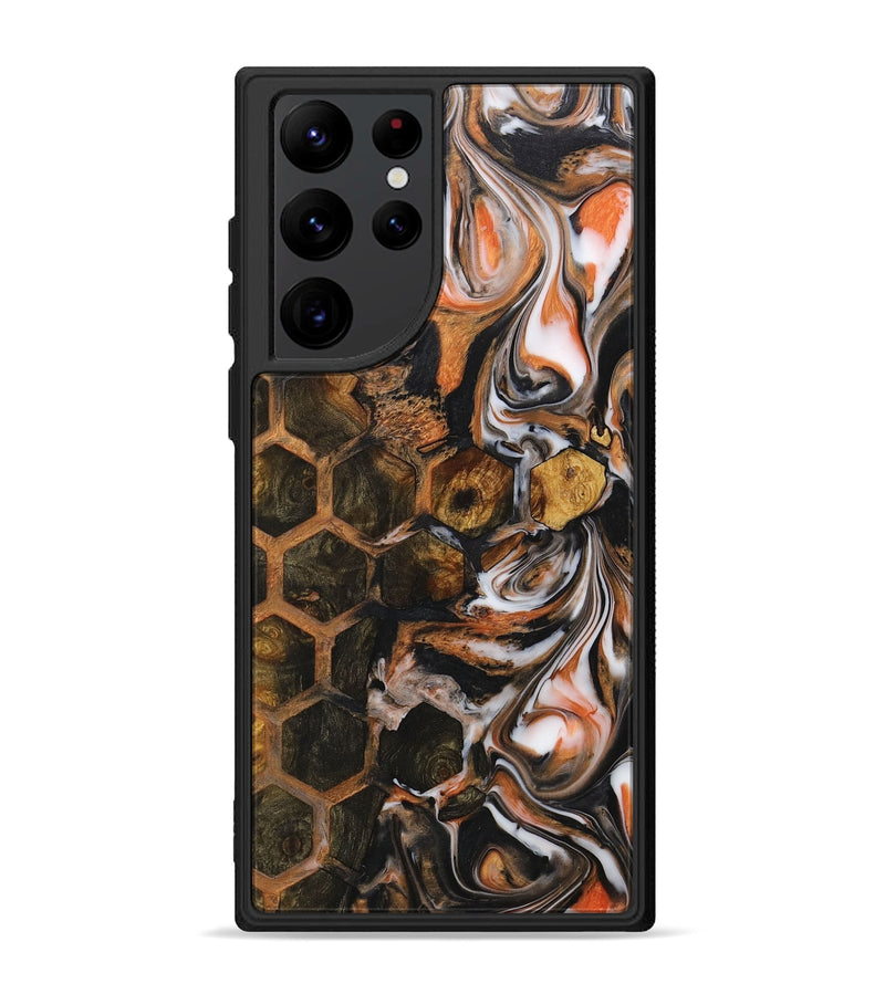 Galaxy S22 Ultra Wood+Resin Phone Case - Zayden (Pattern, 711559)