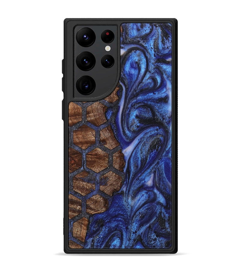 Galaxy S22 Ultra Wood+Resin Phone Case - Shaun (Pattern, 711564)