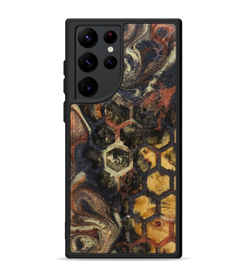 Galaxy S22 Ultra Wood+Resin Phone Case - Frankie (Pattern, 711565)