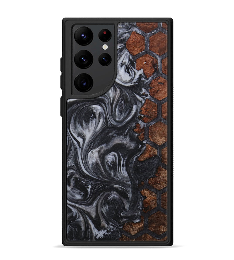 Galaxy S22 Ultra Wood+Resin Phone Case - Juanita (Pattern, 711568)