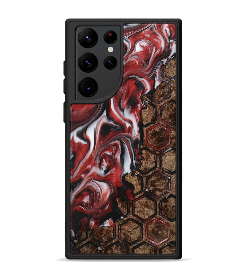 Galaxy S22 Ultra Wood+Resin Phone Case - Deneen (Pattern, 711570)