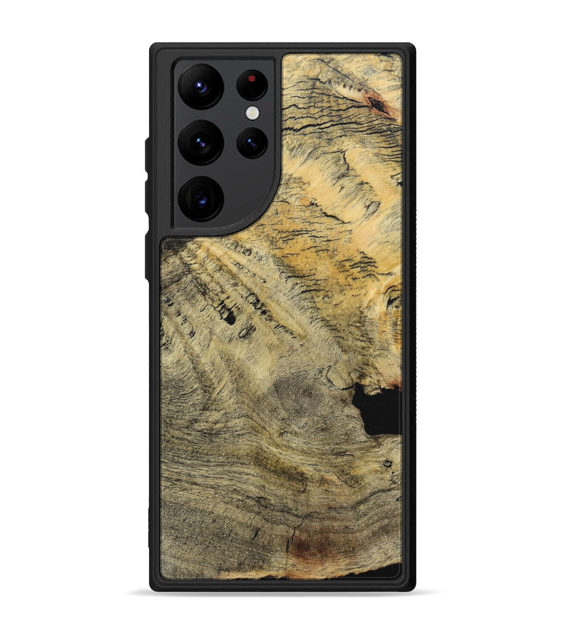 Galaxy S22 Ultra Wood+Resin Phone Case - Alexis (Wood Burl, 711647)