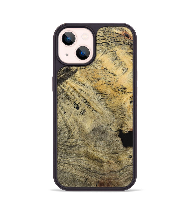 iPhone 14 Wood+Resin Phone Case - Alexis (Wood Burl, 711647)