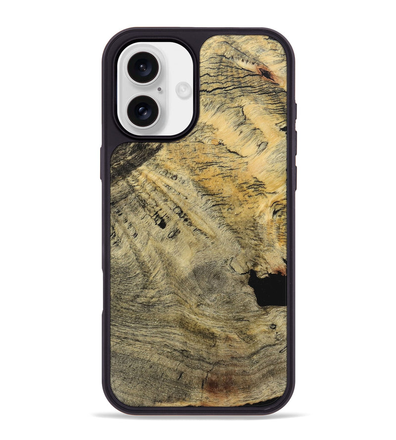 iPhone 16 Plus Wood+Resin Phone Case - Alexis (Wood Burl, 711647)