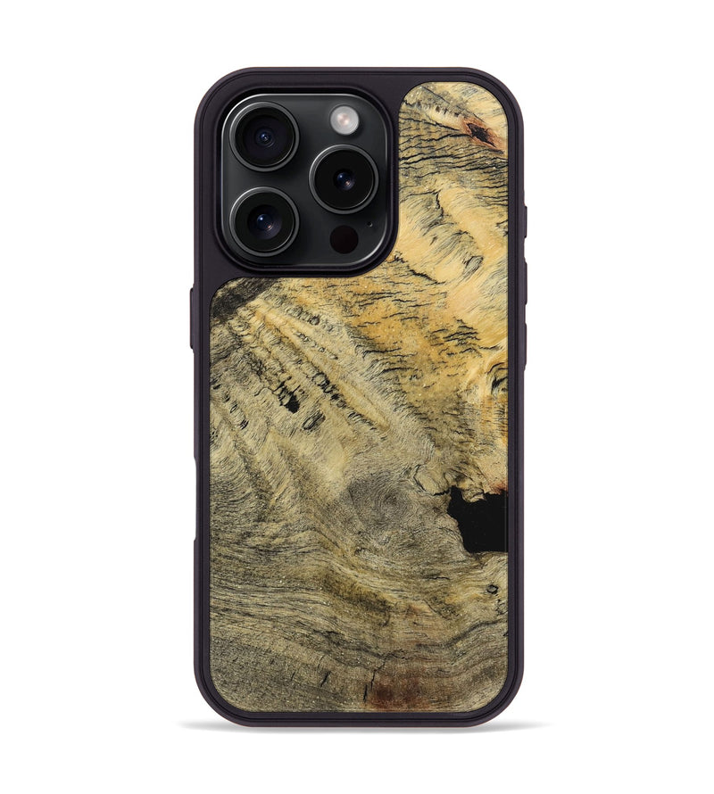 iPhone 16 Pro Wood+Resin Phone Case - Alexis (Wood Burl, 711647)