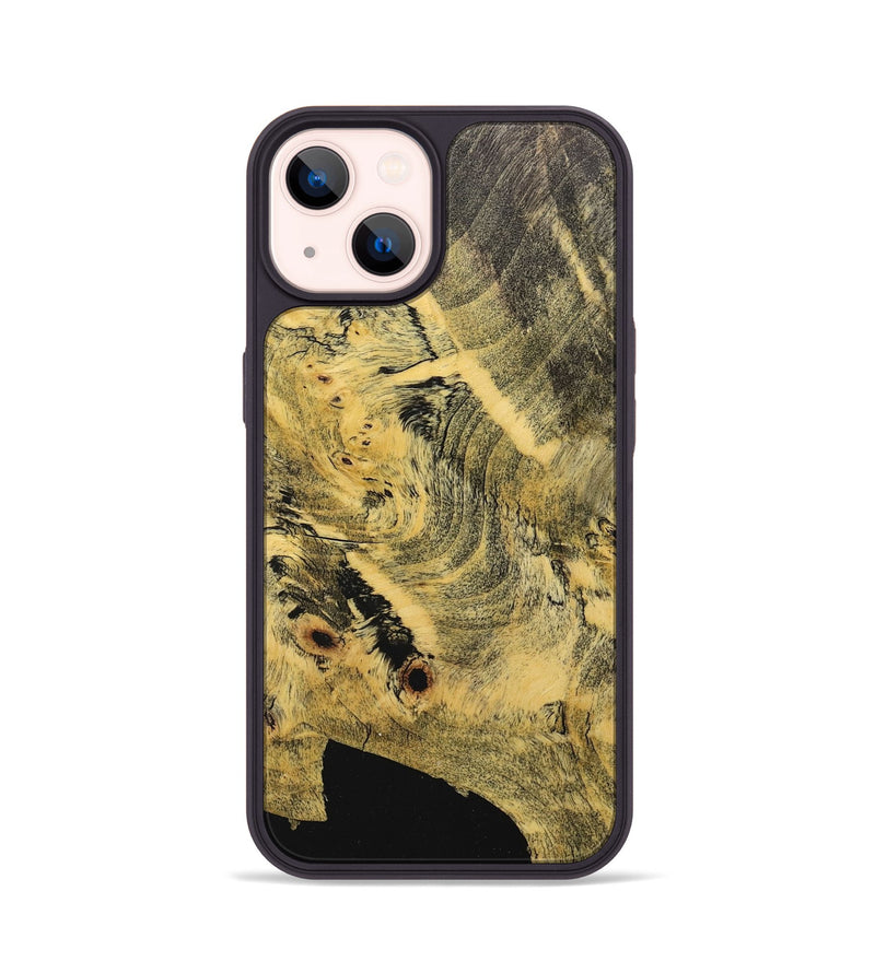 iPhone 14 Wood+Resin Phone Case - Ira (Wood Burl, 711649)