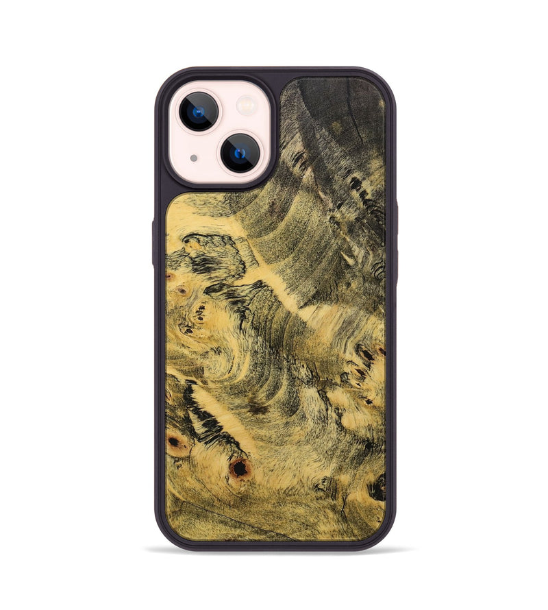 iPhone 14 Wood+Resin Phone Case - Ira (Wood Burl, 711650)