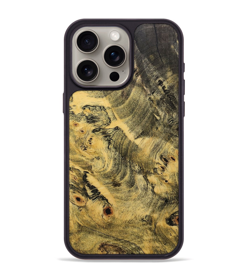 iPhone 15 Pro Max Wood+Resin Phone Case - Ira (Wood Burl, 711650)