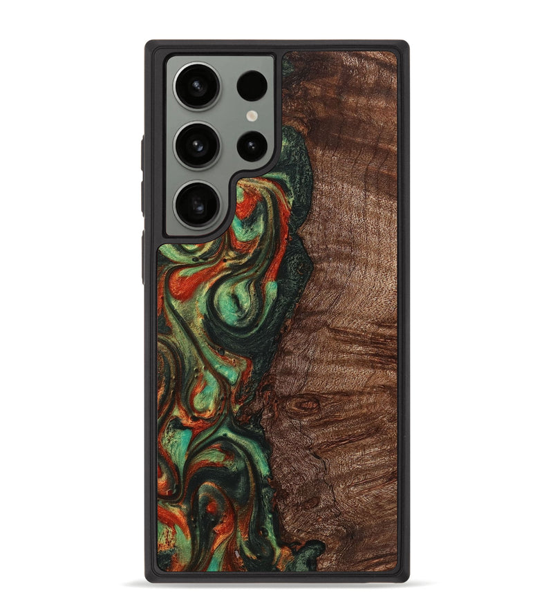 Galaxy S23 Ultra Wood+Resin Phone Case - Jacob (Green, 711740)