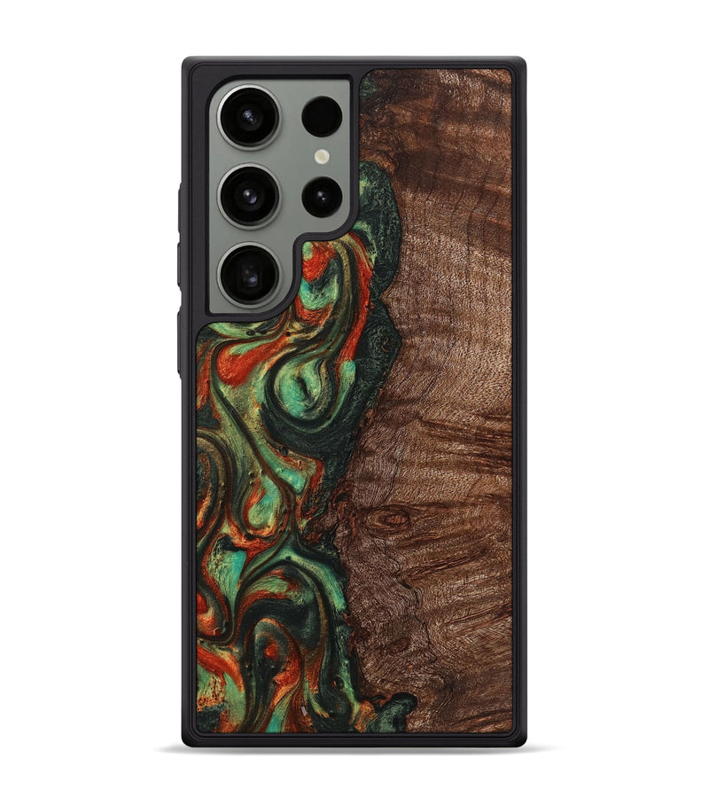 Galaxy S24 Ultra Wood+Resin Phone Case - Jacob (Green, 711740)