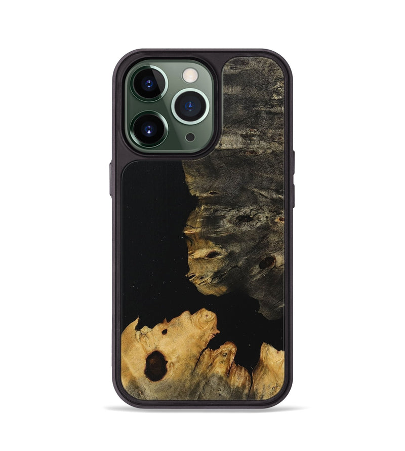 iPhone 13 Pro Wood+Resin Phone Case - Remy (Pure Black, 711769)