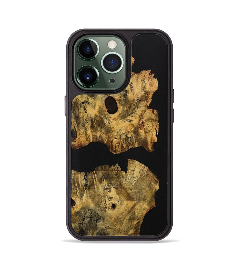 iPhone 13 Pro Wood+Resin Phone Case - Dulce (Pure Black, 711771)